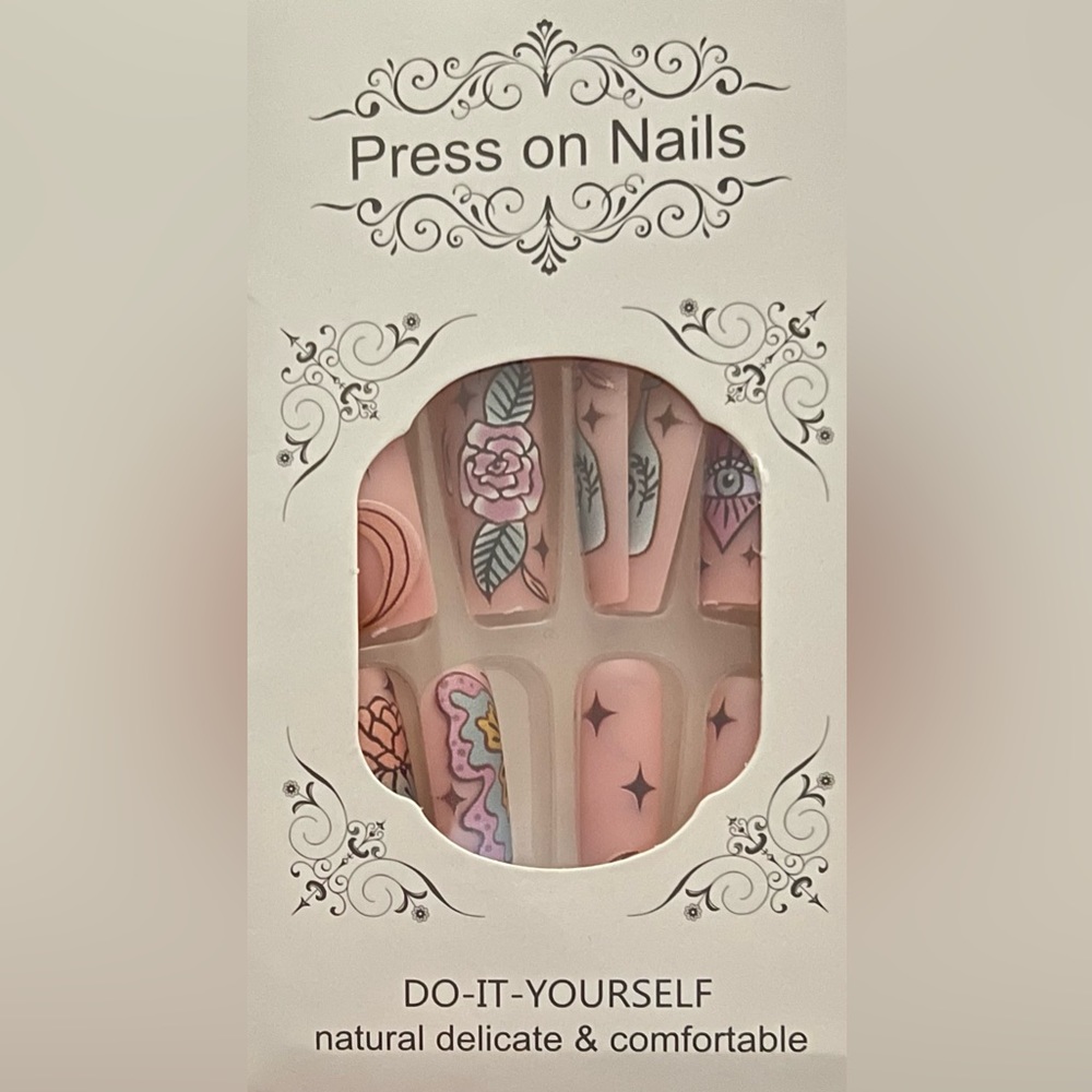 Press on Nails Long Ballerina